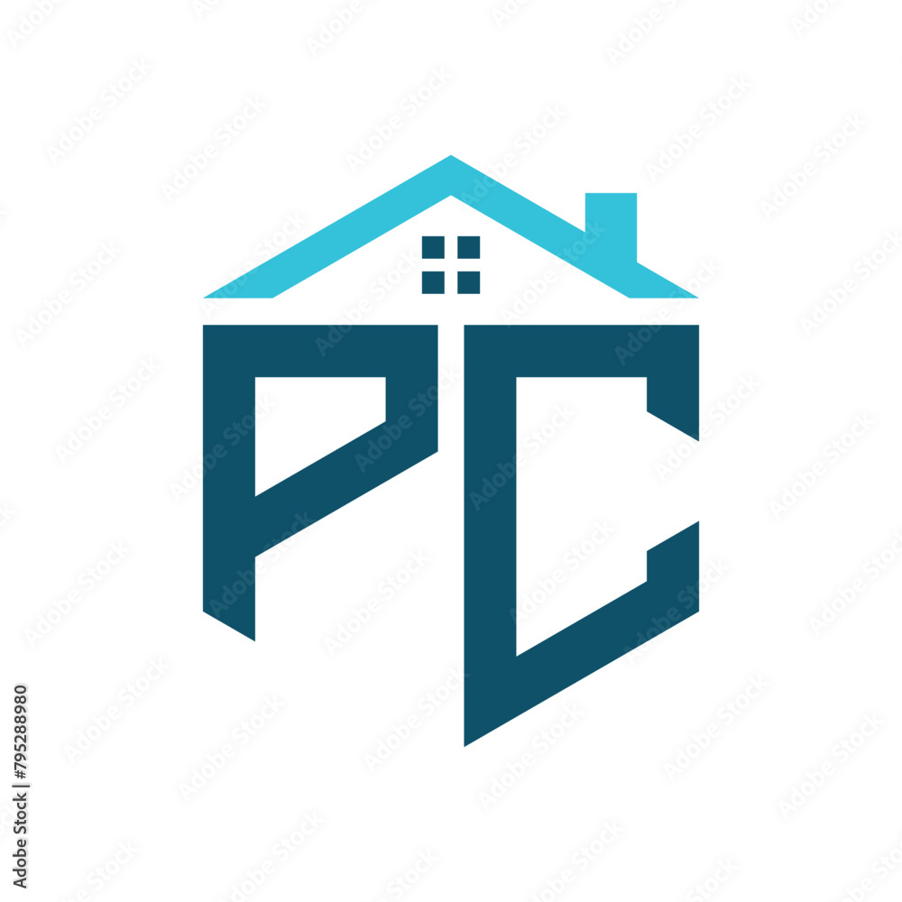 PC House Logo Design Template. Letter PC Logo for Real Estate, Construction or any House Related Business PC House Logo Design Template. Letter PC Logo for Real Estate, Construction or any House Related Business