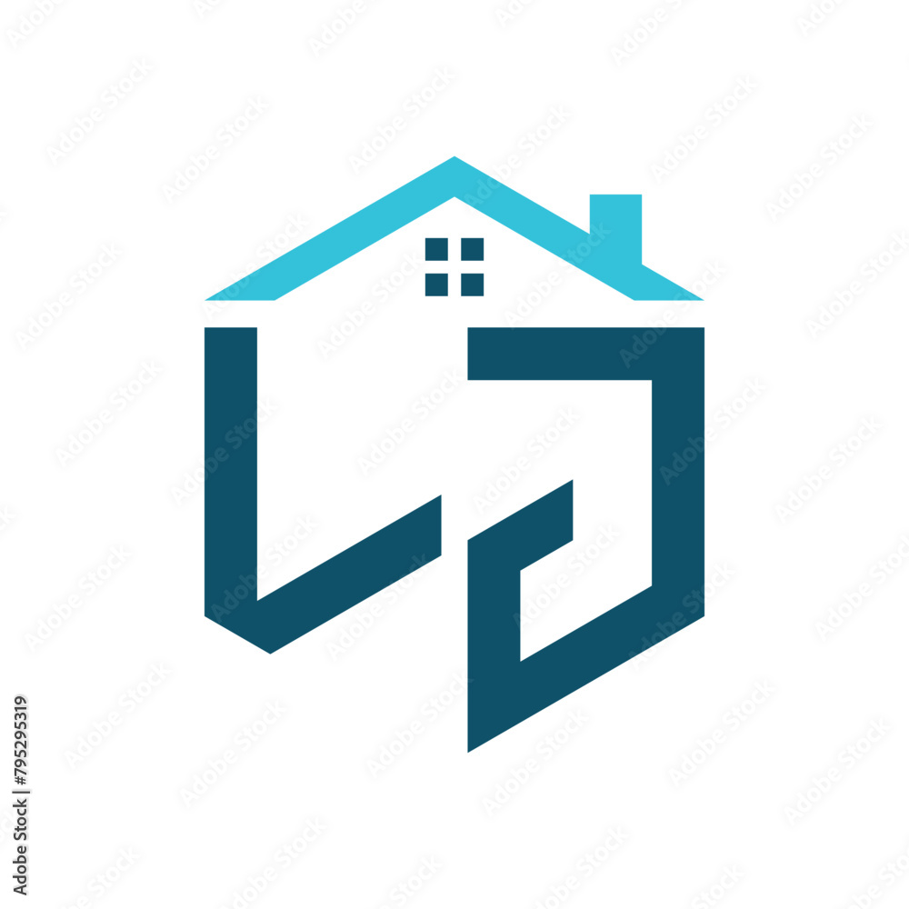 LJ House Logo Design Template. Letter LJ Logo for Real Estate, Construction or any House Related Business LJ House Logo Design Template. Letter LJ Logo for Real Estate, Construction or any House Related Business