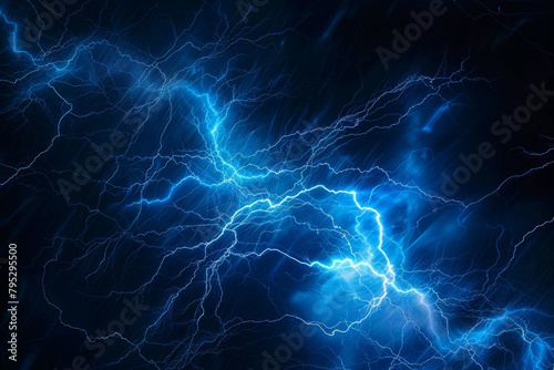 Blue lightning lines for background, visually striking