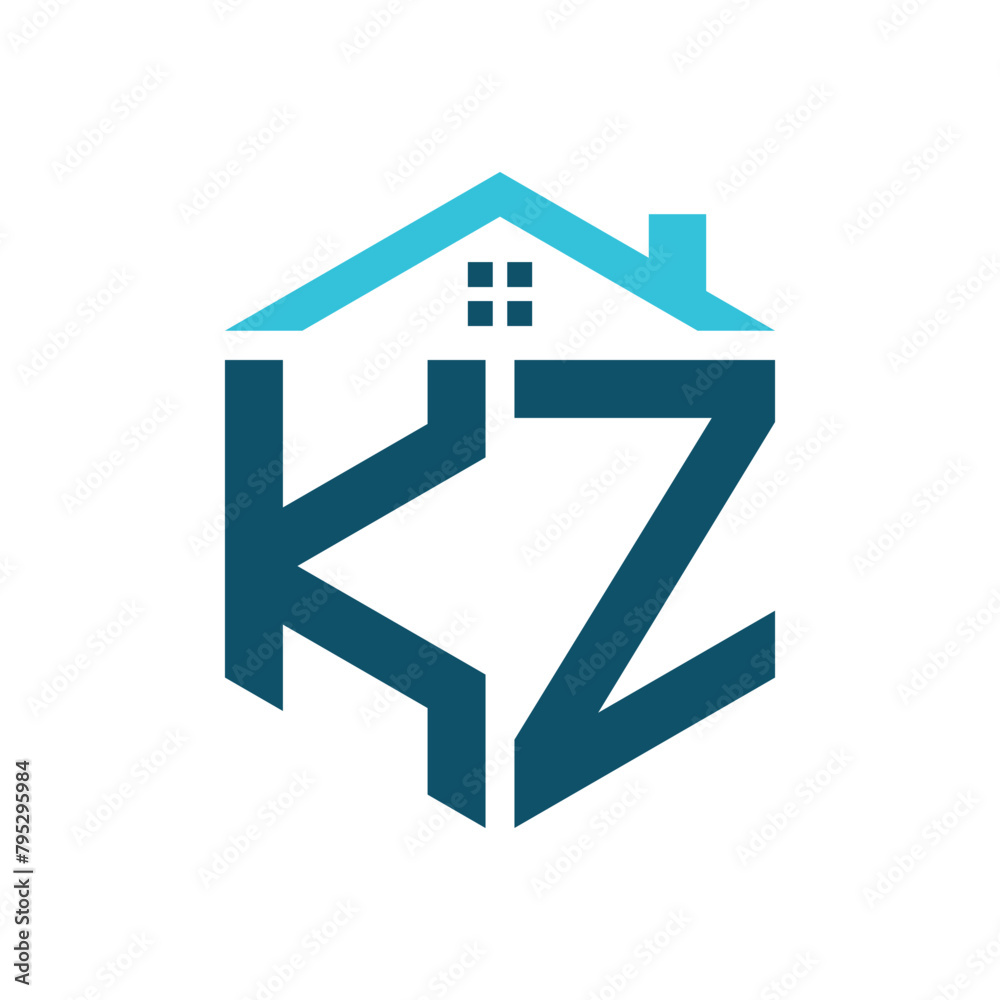 KZ House Logo Design Template. Letter KZ Logo for Real Estate, Construction or any House Related Business KZ House Logo Design Template. Letter KZ Logo for Real Estate, Construction or any House Related Business