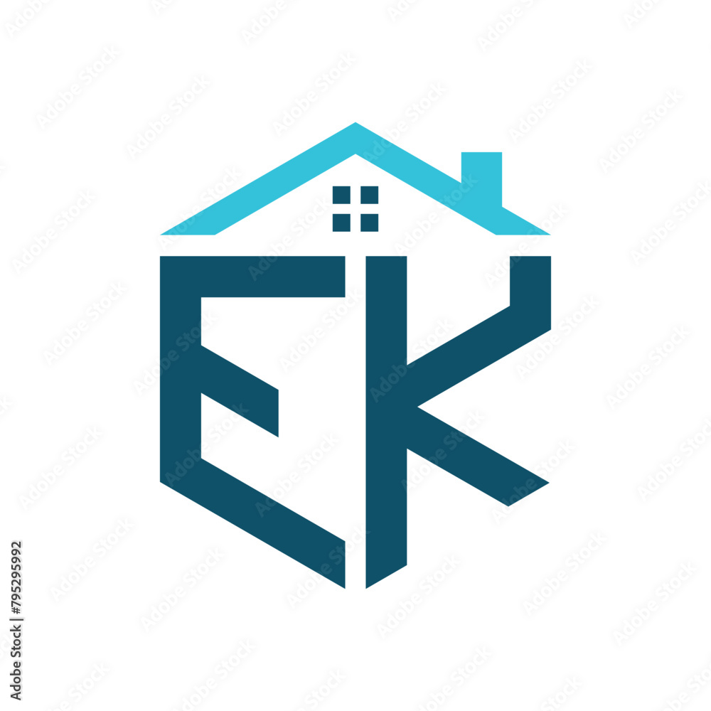 EK House Logo Design Template. Letter EK Logo for Real Estate, Construction or any House Related Business EK House Logo Design Template. Letter EK Logo for Real Estate, Construction or any House Related Business