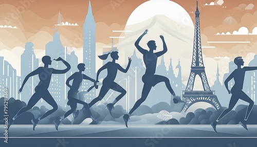 Celebrating the Commencement of the Paris 2024 Olympics at the Iconic Eiffel Tower