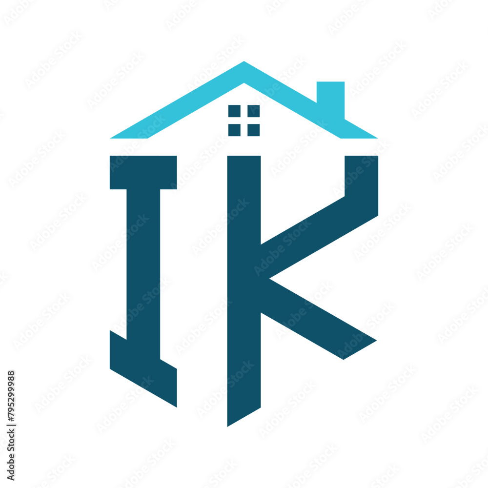 IK House Logo Design Template. Letter IK Logo for Real Estate, Construction or any House Related Business IK House Logo Design Template. Letter IK Logo for Real Estate, Construction or any House Related Business