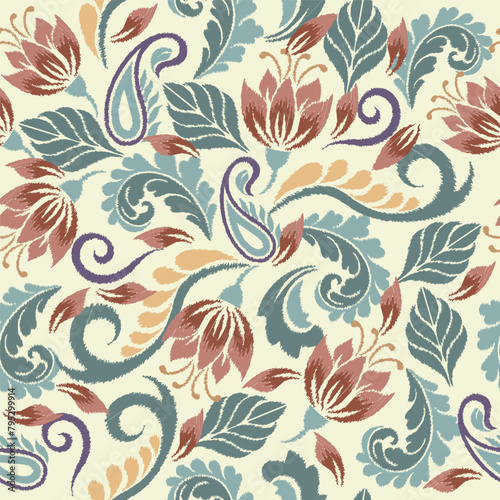 floral pattern in vector, suitable for fabric, clothing, covers, motifs, wallpaper, etc.