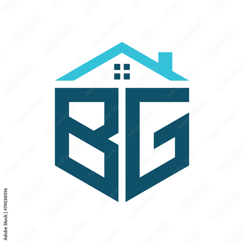 BG House Logo Design Template. Letter BG Logo for Real Estate, Construction or any House Related Business BG House Logo Design Template. Letter BG Logo for Real Estate, Construction or any House Related Business