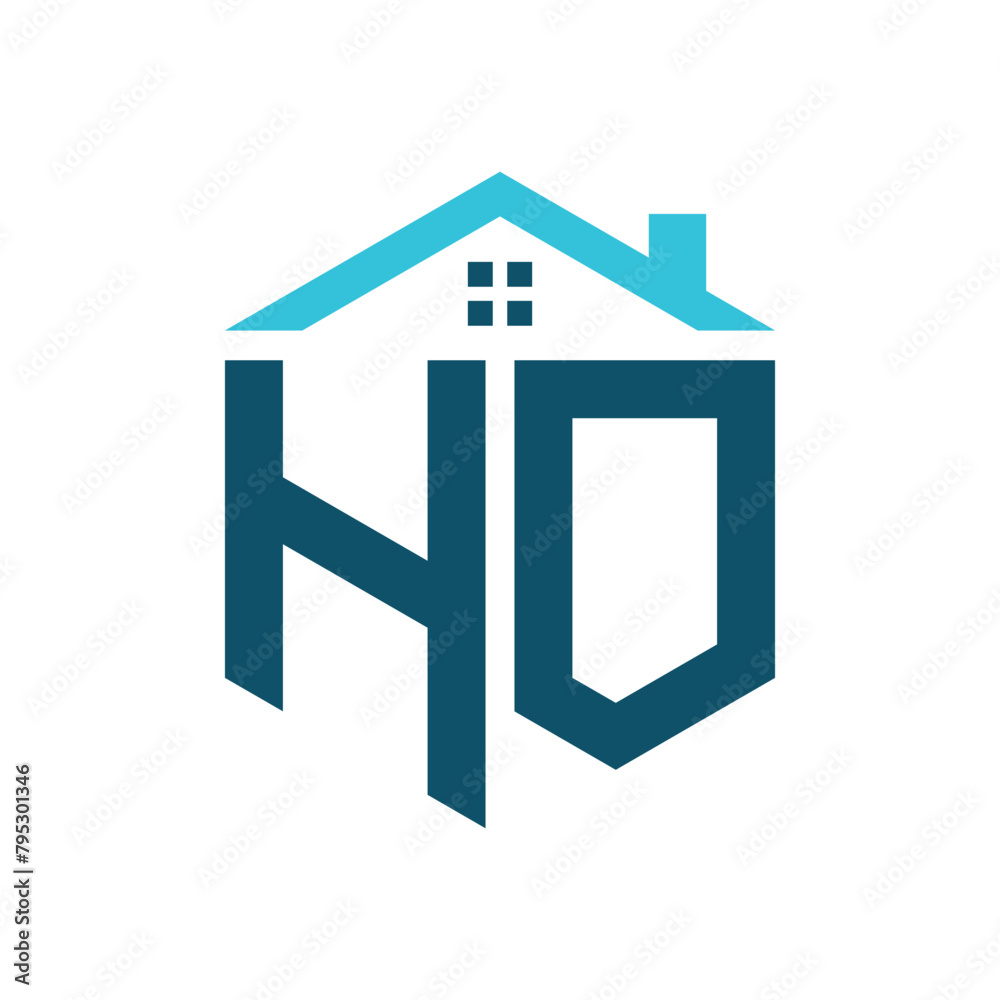 HO House Logo Design Template. Letter HO Logo for Real Estate, Construction or any House Related Business HO House Logo Design Template. Letter HO Logo for Real Estate, Construction or any House Related Business