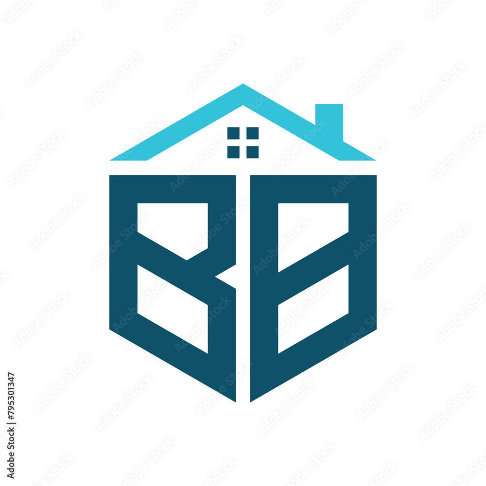 BB House Logo Design Template. Letter BB Logo for Real Estate, Construction or any House Related Business BB House Logo Design Template. Letter BB Logo for Real Estate, Construction or any House Related Business