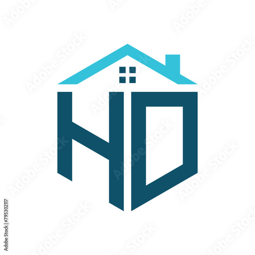 HD House Logo Design Template. Letter HD Logo for Real Estate, Construction or any House Related Business
