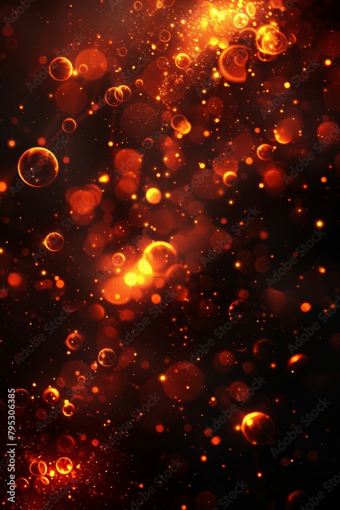 Yellow, orange, and red gradient bokeh abstract background with defocused light effects Yellow, orange, and red gradient bokeh abstract background with defocused light effects