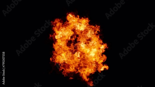 Burning Letter Q