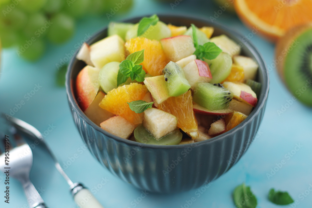 A bowl with fresh fruit A bowl with fresh fruit