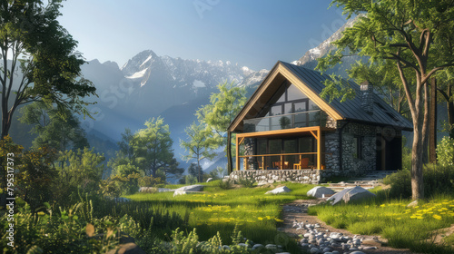 A Mountain vacation home © Itsaraporn