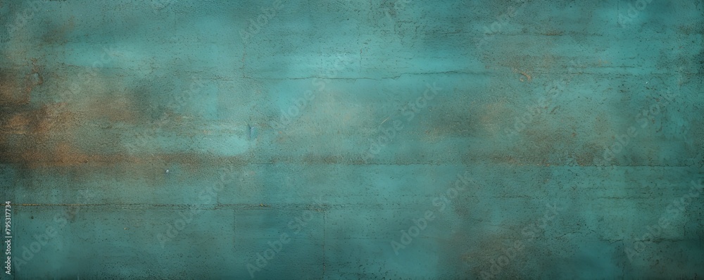 Teal background paper with old vintage texture antique grunge textured design, old distressed parchment blank empty with copy space for product 