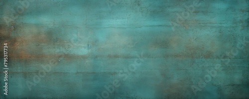 Teal background paper with old vintage texture antique grunge textured design, old distressed parchment blank empty with copy space for product 