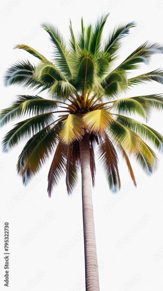 Palm tree on white background Palm tree on white background