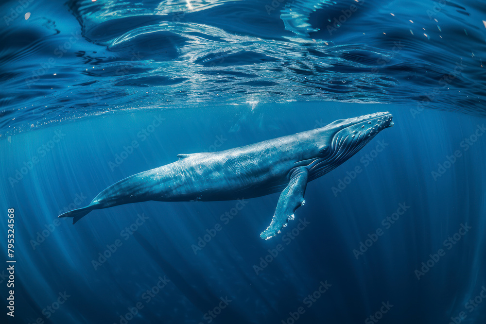 A blue whale, the largest animal on Earth. A blue whale, the largest animal on Earth.