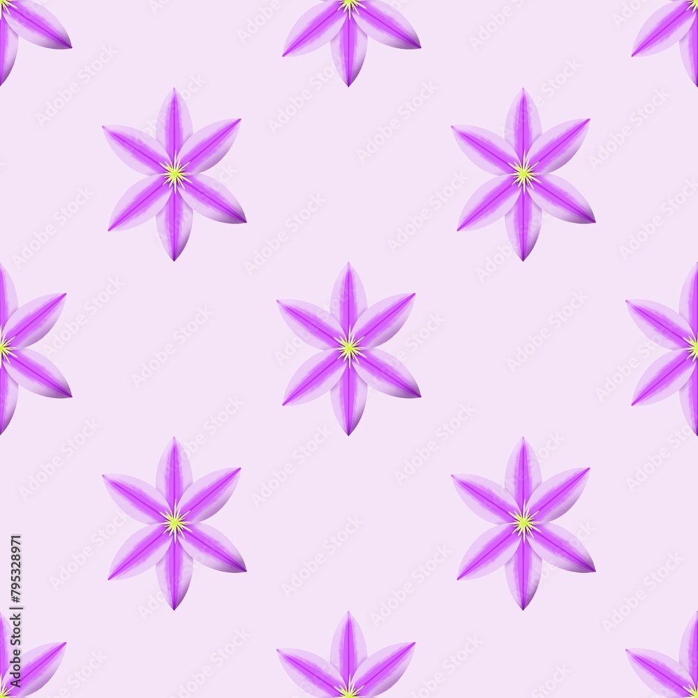 set of flowers