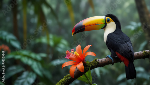 toucan on a branch © Barvi786