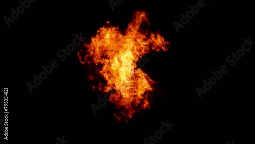 Burning Letter T