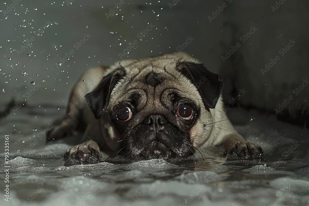 hilarious pug mimicking human poses aigenerated funny dog photography series