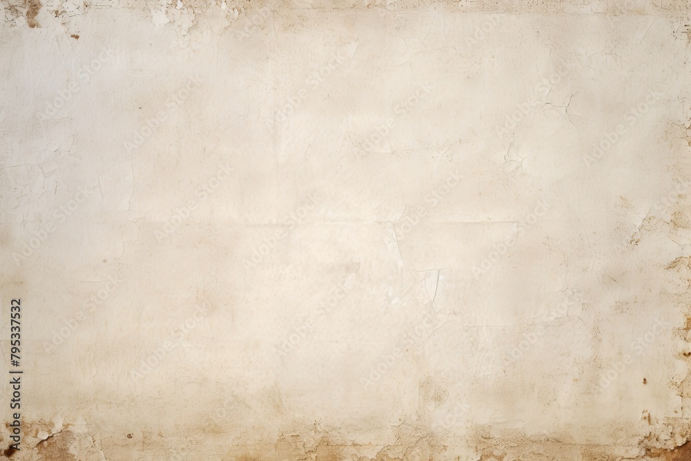 White background paper with old vintage texture antique grunge textured design, old distressed parchment blank empty with copy space