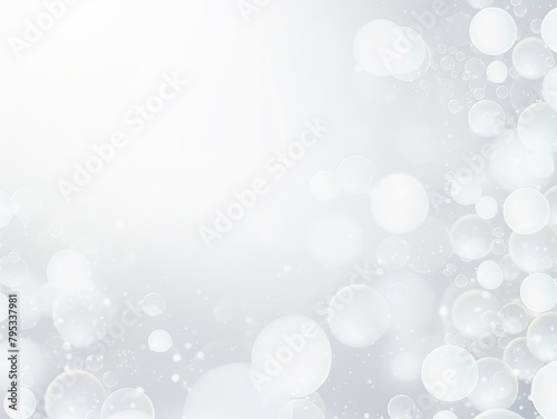 White background with light bokeh abstract background texture blank empty pattern with copy space 