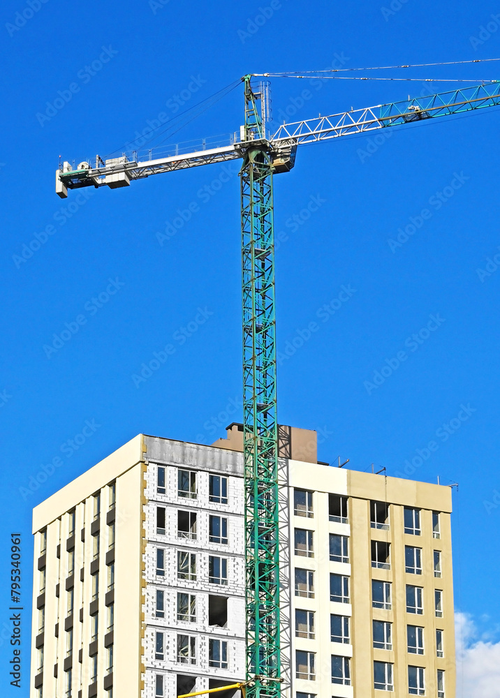 Fototapeta premium Multistage construction site