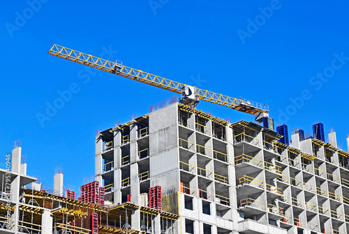 Multistory construction site