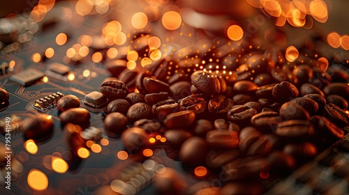 Coffee beans and aroma sensors and circuits enhancing brewing machines