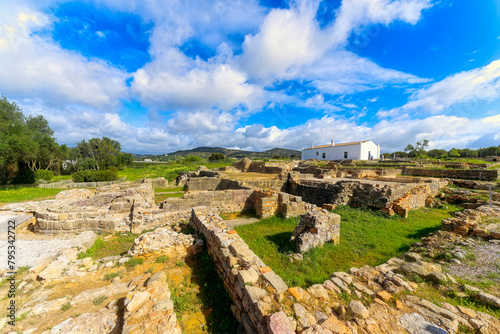 Roman ruins of Milreu, Algarve, Portugal, February 2024