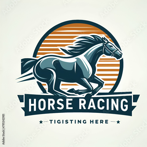 horse racing vector silhouette