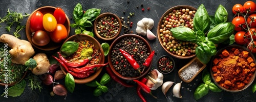 Exploring diverse world cuisine with exotic ingredients  traditional cooking methods  and tantalizing flavors.