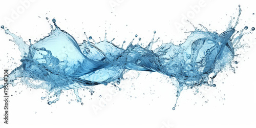 water splashon white background,splashes a clean water on white background
 photo