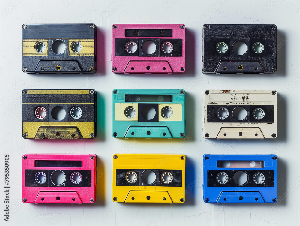 Fototapeta premium Vecchie musicassette. Vintage.