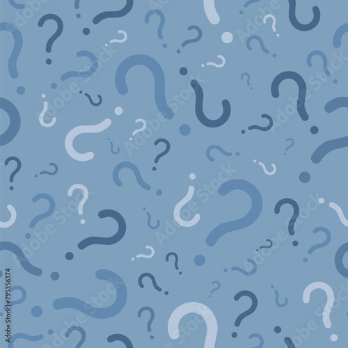 Social media survey seamless pattern