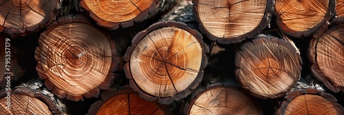 stack of logs background