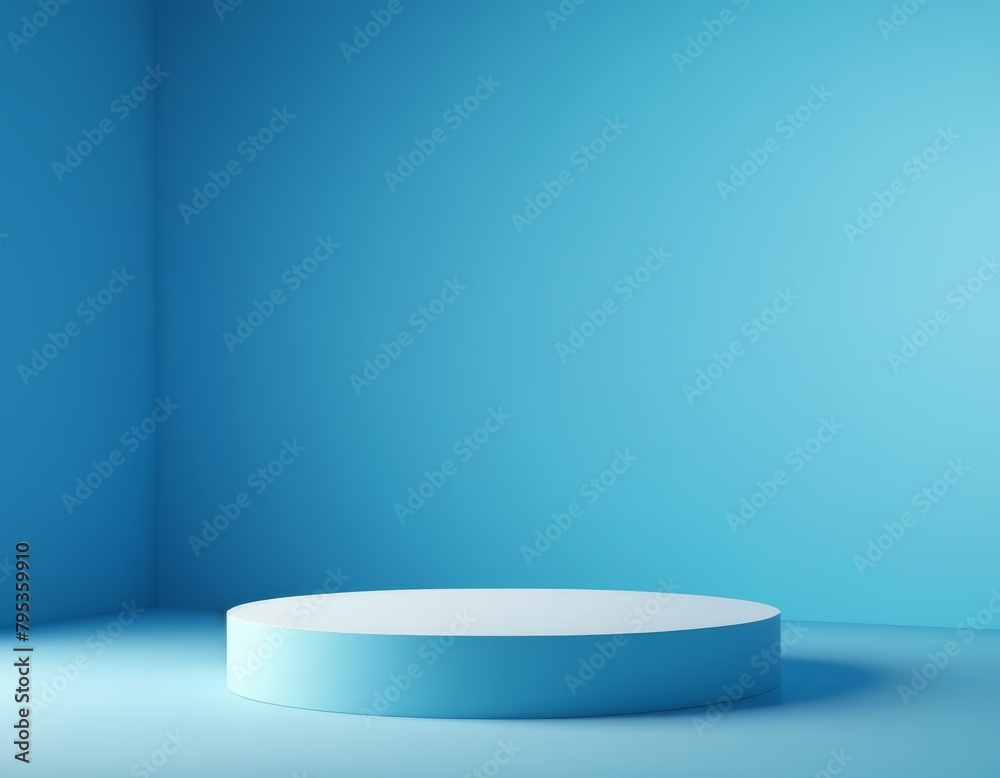 Round pallets in a soothing tone of blue, sometimes with smoke and clouds.