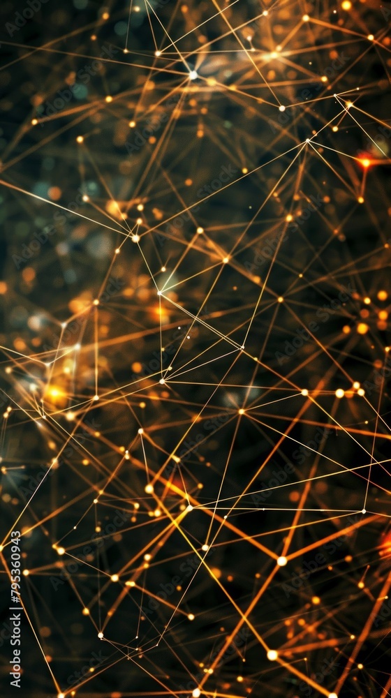 Obraz premium Modern lines abstract connection networking sending and transmitting data lines pattern background.