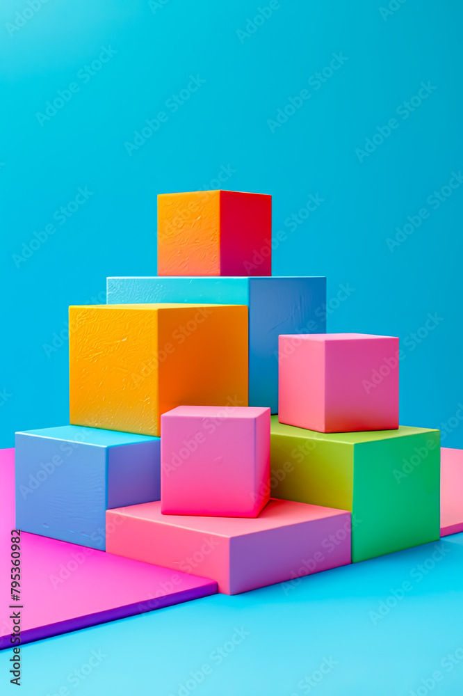 Abstraktes zufälliges geometrisches 3D Hintergrund. Abstraktes zufälliges geometrisches 3D Hintergrund.