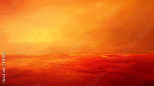 an orange sky sets the stage for a stunning sunset over the ocean