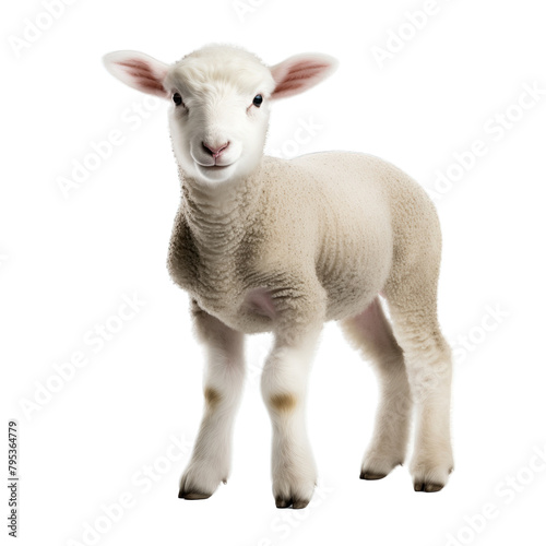 A lamb isolated on white background