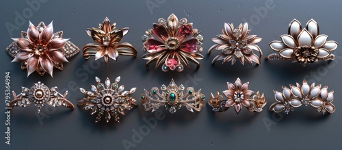 D Rendered Hair Accessories Intricate CG Creations Enhancing Hairstyles