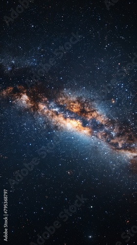 A breathtaking view of planet Earth suspended in space against the backdrop of the majestic Milky Way galaxy.