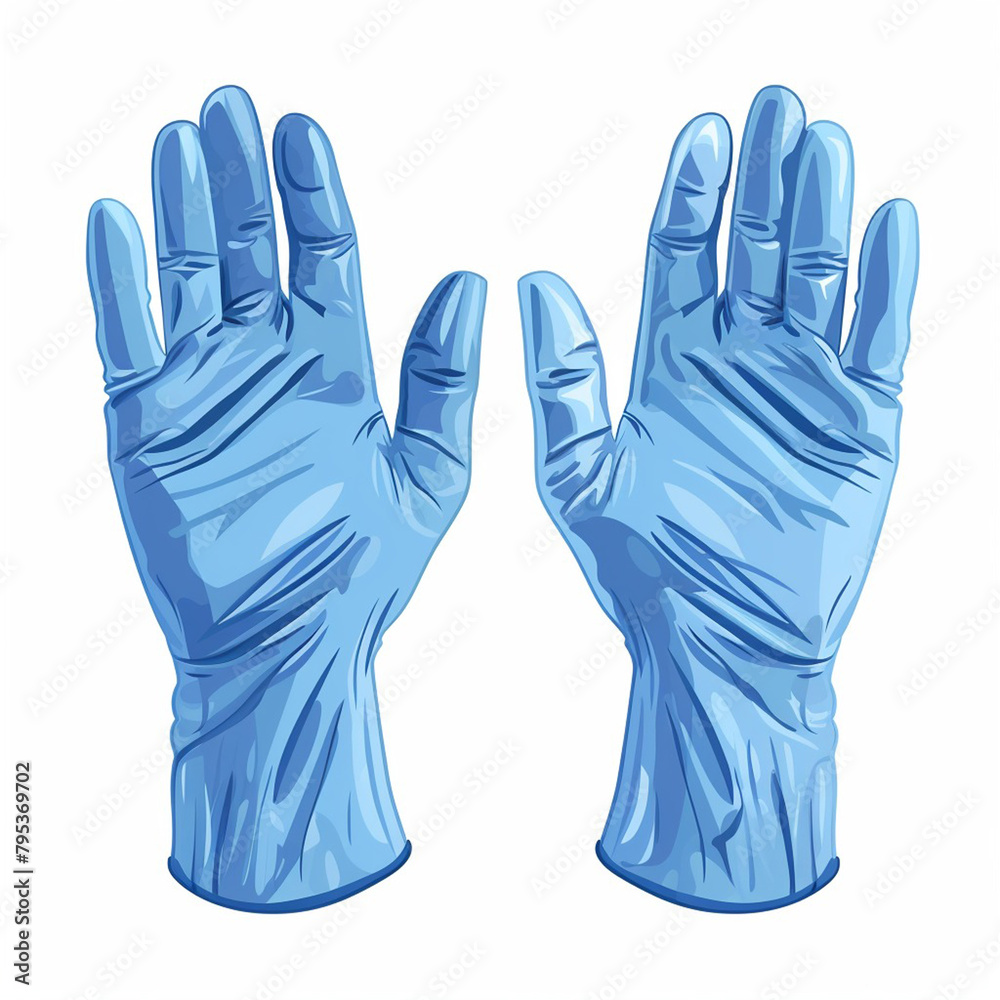 blue rubber gloves blue rubber gloves