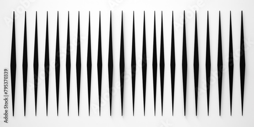 Precision and symmetry in black lines on a white canvas, forming a clean and minimalist background. photo