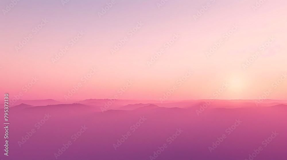 a majestic mountain stands tall against a stunning pink sky, as the sun sets in the distance a majestic mountain stands tall against a stunning pink sky, as the sun sets in the distance