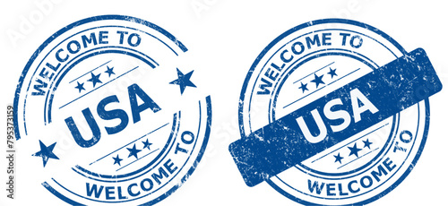 welcome to USA blue old stamp sale	
