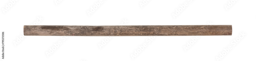 old wooden stick isolated on white background old wooden stick isolated on white background