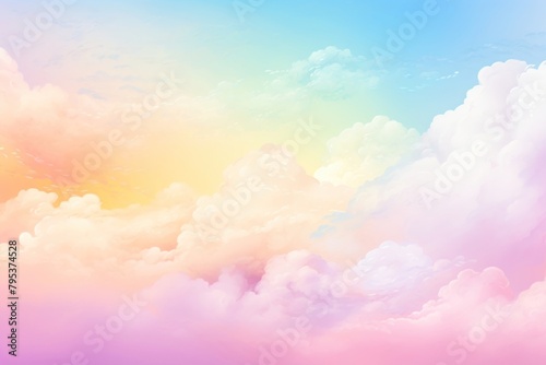 Colorful rainbow sky backgrounds outdoors nature #795374528