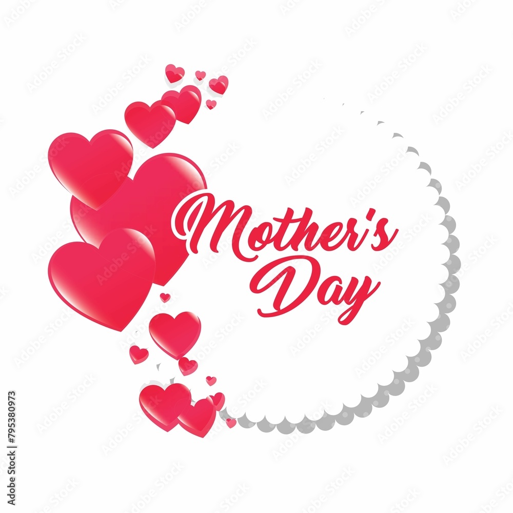 Happy Mothers Day lettering. Handmade calligraphy vector illustration design . Mother's day card background, 12 May special illustration greeting cards design or logo concept.